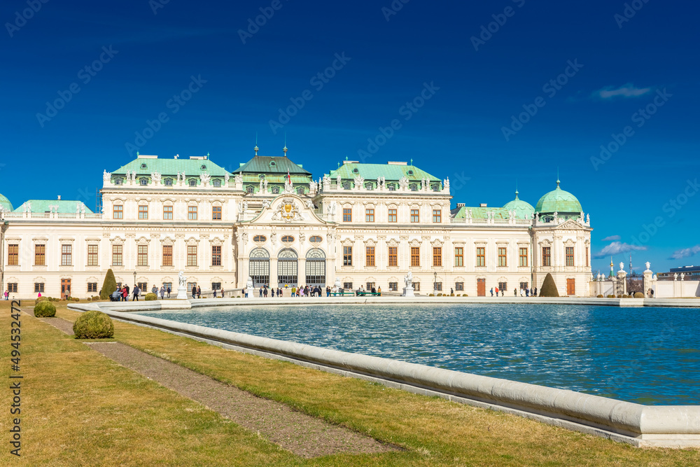 The upper Belvedere palace of Vienna, Austria The upper Belvedere palace of Vienna, Austria