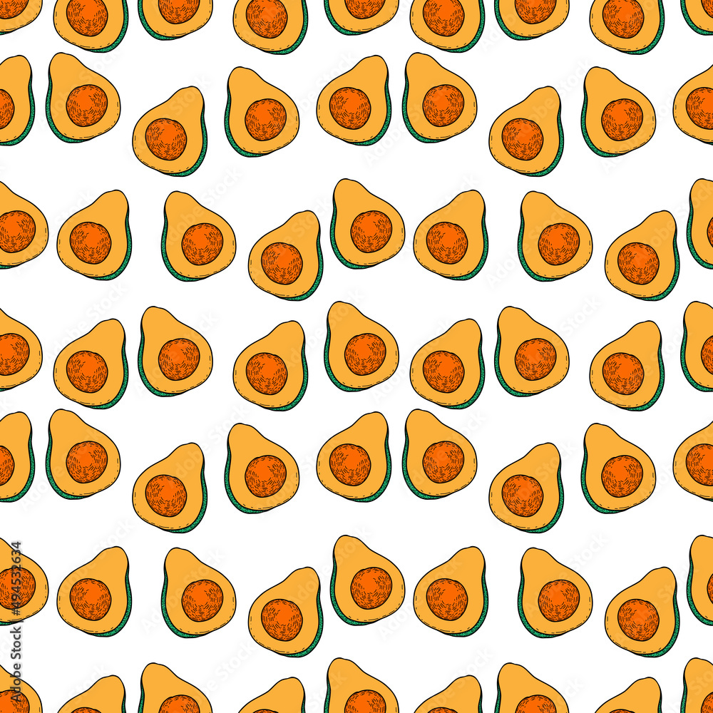 Vector seamless pattern. Hand drawn mexican food in doodle style. Vector seamless pattern. Hand drawn mexican food in doodle style.