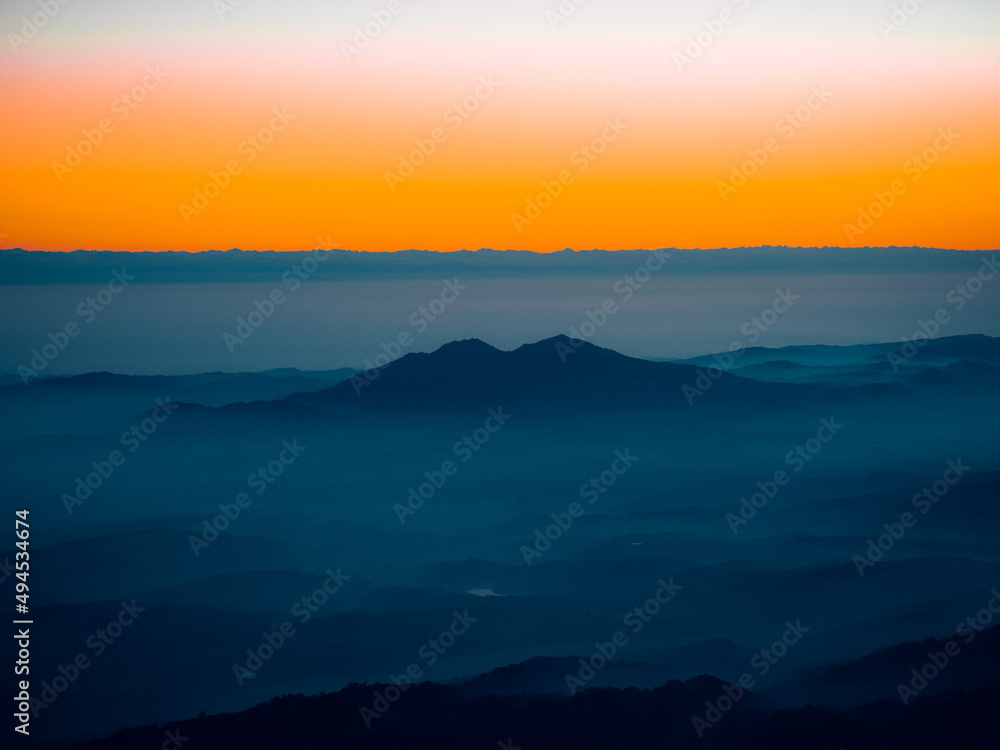 California Hills Sunrise Drone