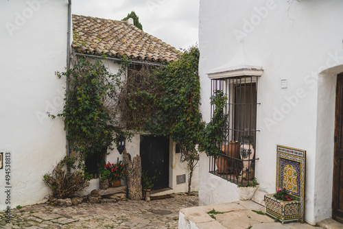 Calles de castellar de la frontera, pueblo blanco de andalucia photo