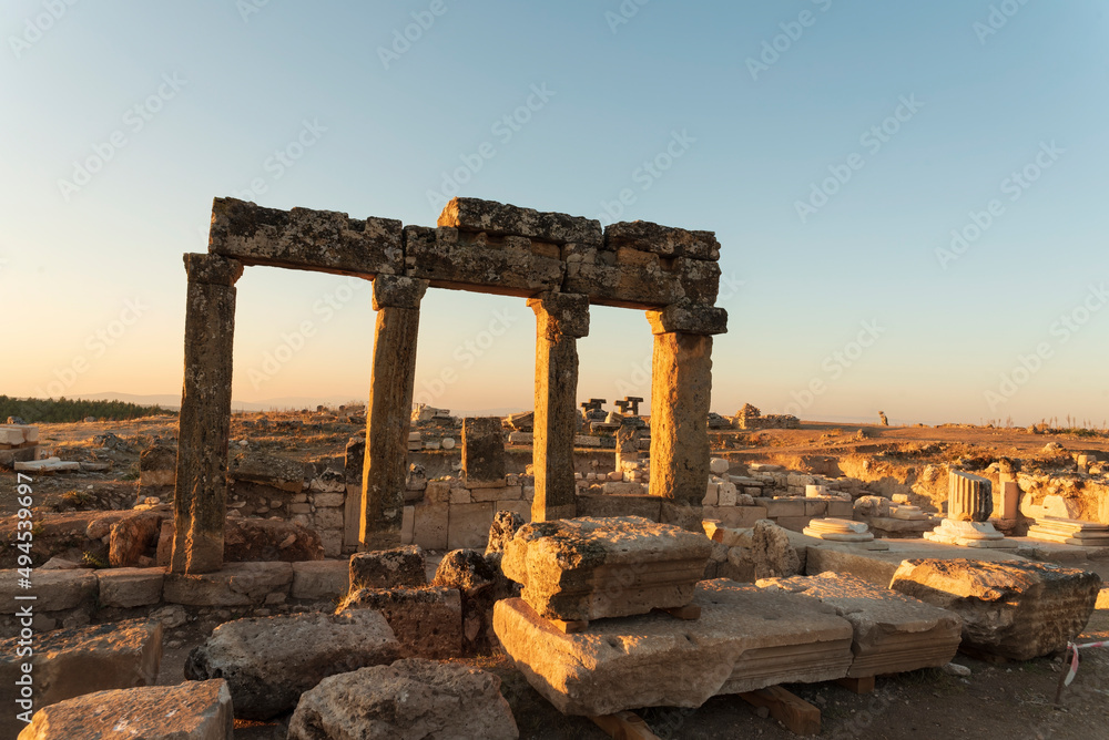 Blaundus Ancient City, ruins, arches, stones
