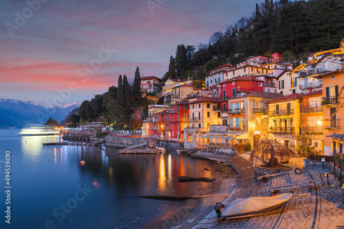 Varenna, Italy on Lake Como photo