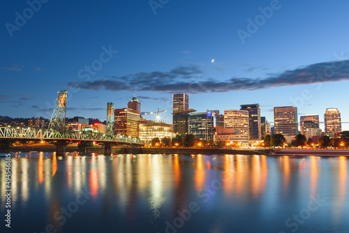 Portland, Oregon, USA Skyline on the Willamette River © SeanPavonePhoto