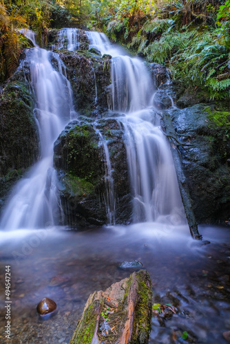 Falls Creek water fall, Olympic national park, moss covered boulders, waterfall river, 