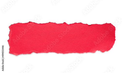 a piece of red note paper