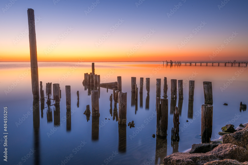 Abandoned Dock at Sunrise