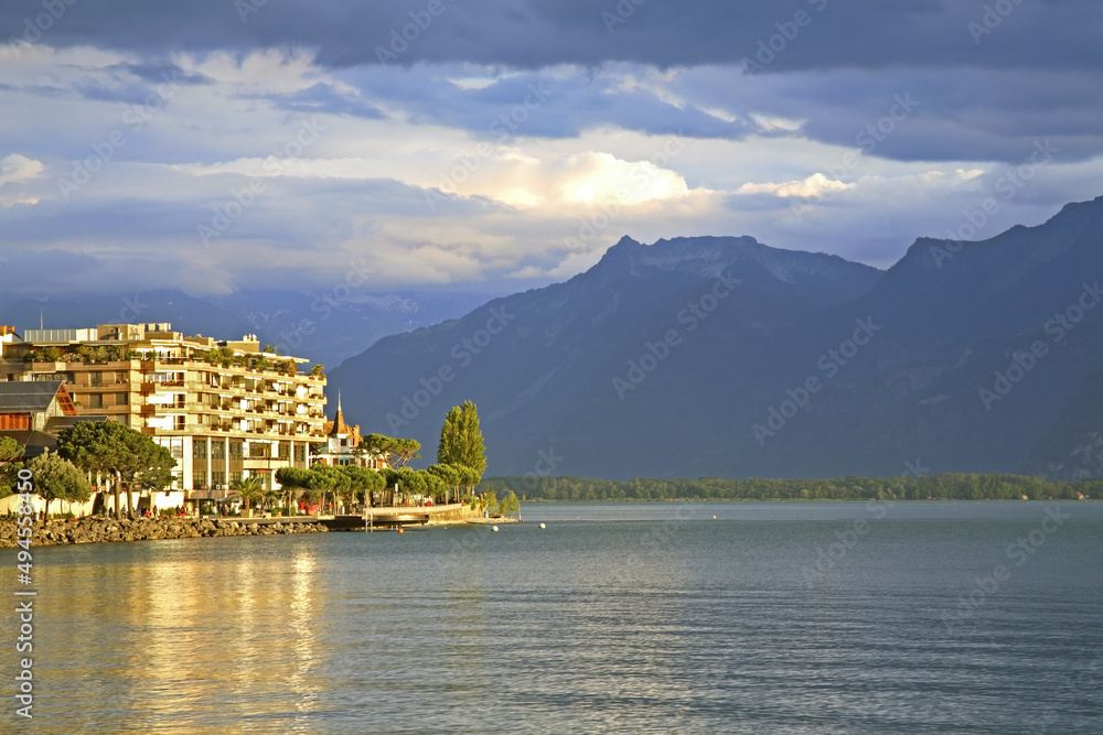 View of Montreux. Canton of Vaud. Switzerland View of Montreux. Canton of Vaud. Switzerland