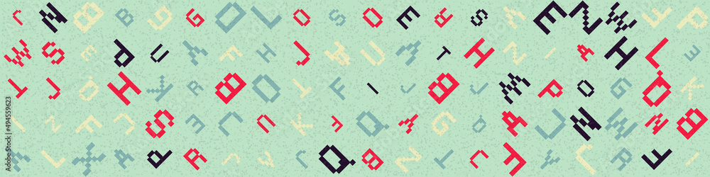 Abstract Geometric Pattern generative computational art illustration