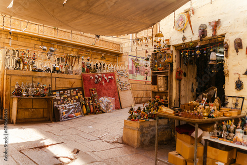 shop in the medina of fes country photo