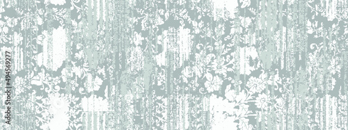 Rustic  linen,  washed coat surface tile jacquard, floral, line, geometric texture digital printing pattern design. Yarns for sports style. Vector fabric seamless Abstract natural textured for floors