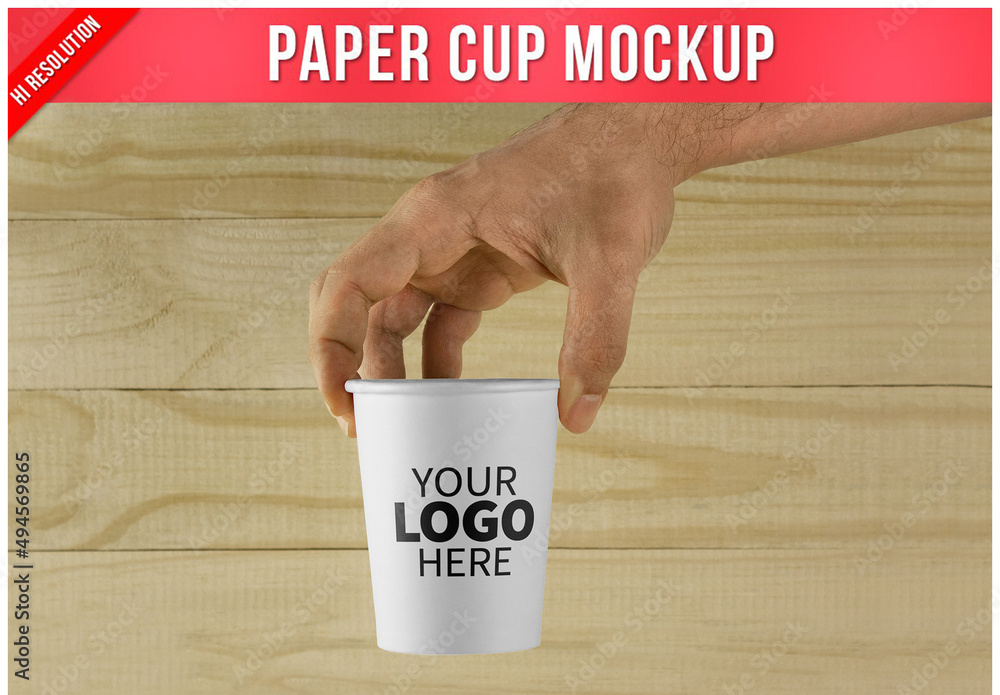 Paper Cup Mockup Stock Template | Adobe Stock