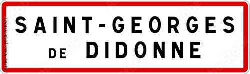 Panneau entrée ville agglomération Saint-Georges-de-Didonne / Town entrance sign Saint-Georges-de-Didonne photo