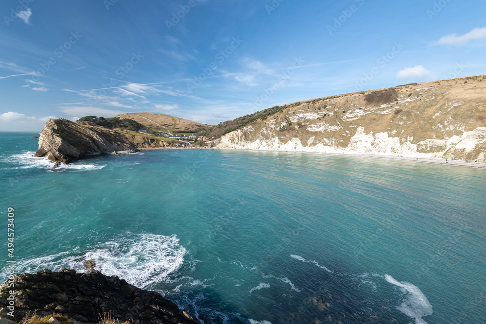 Fototapeta premium Lulworth Cove on the Jurassic Coast in Dorset