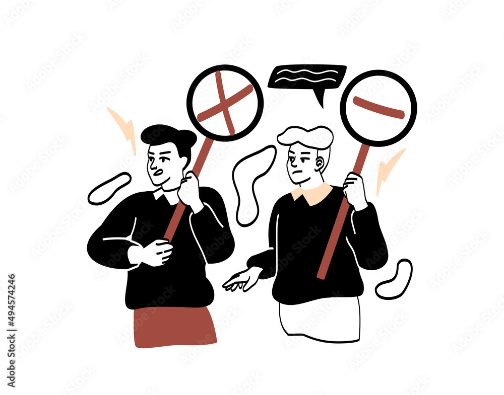 Failed or successful team abstract concept Failed or successful team abstract concept
