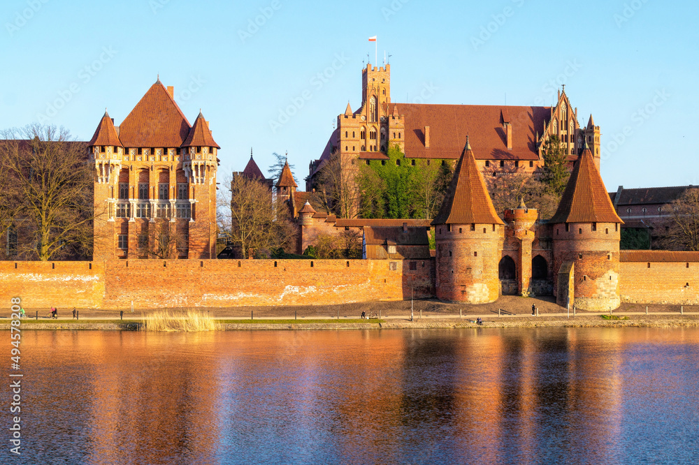 Malbork Castle, capital of the Teutonic Order in Poland	