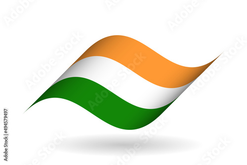 Photography National tricolor ribbon of India