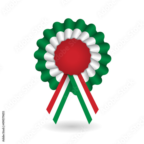 National tricolor cockade of Italy