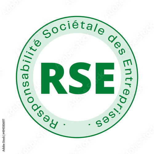 Symbole RSE responsabilité sociétale des entreprises 