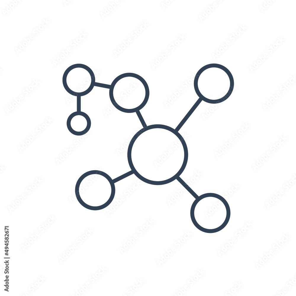 Molecular icons symbol vector elements for infographic web Molecular icons symbol vector elements for infographic web