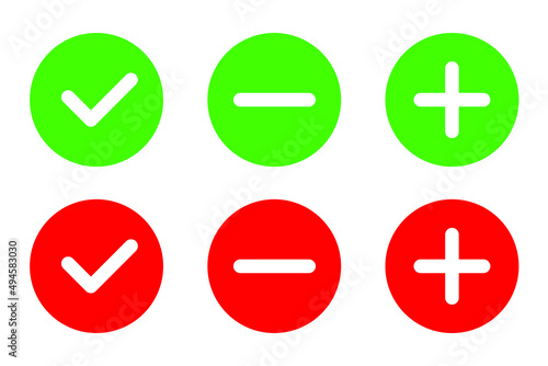 Checklist illustration. Flat choice icon pack
