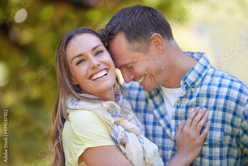 Canvas Print Sharing loving moments outdoors