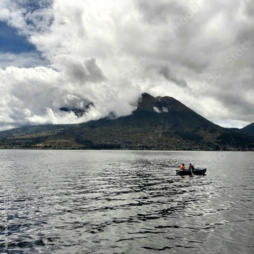 San Pablo lake in Otavalo Ecuador 