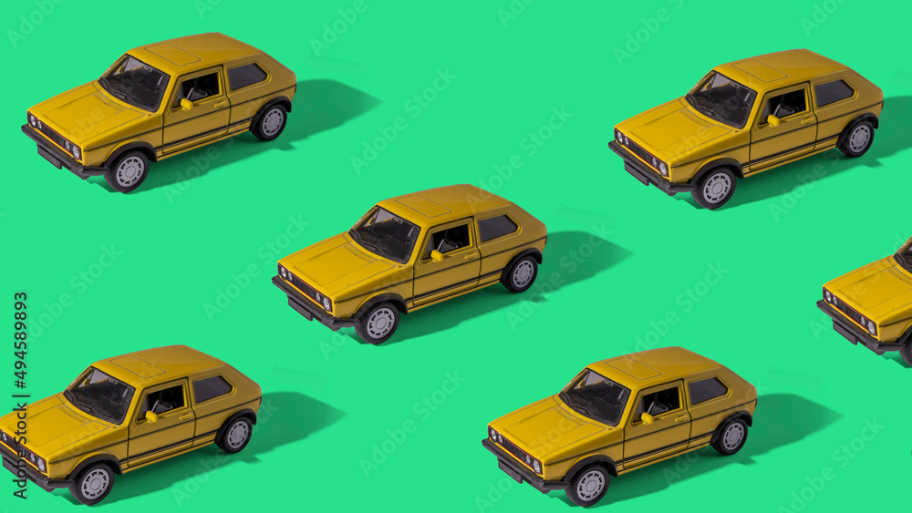 Car traffic concept. Classic car. Pattern image Car traffic concept. Classic car. Pattern image