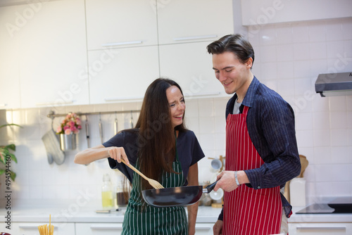 young couple person having ...