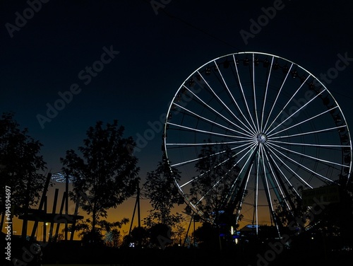 Wallpaper Mural ferris wheel at night Torontodigital.ca