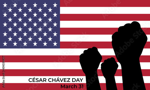 Cesar Chavez Day celebration poster. photo
