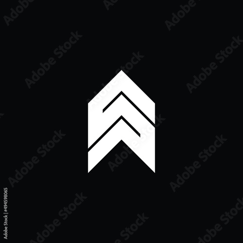 Letter SW modern logo design vector