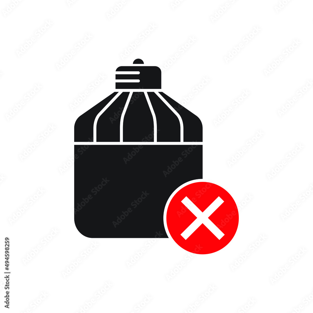 Obraz premium No lamp icon design isolated on white background
