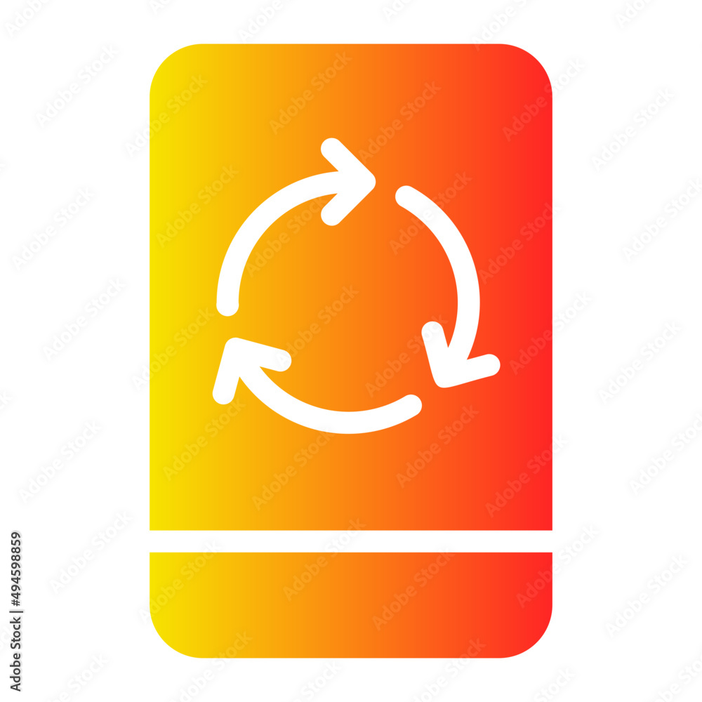 Fototapeta premium smartphone gradient icon