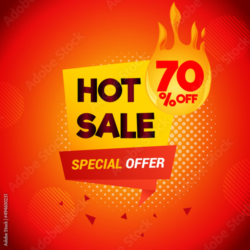 Hot sale price offer deal vector labels templates