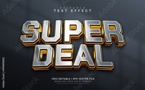 super deal 3d style text effect