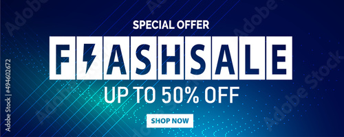 Flash Sale banner template design.