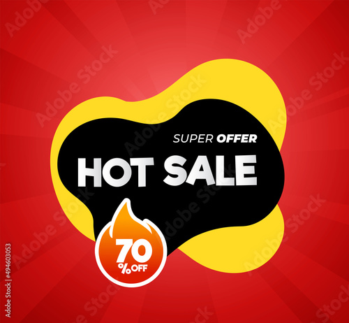 Hot sale price offer deal vector labels templates