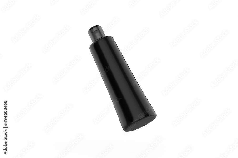 Fototapeta premium Matte Cosmetic Bottle Mockup isolated on white background. 3d illustration