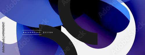 Circle abstract background. Vector illustration for wallpaper banner background card or landing page