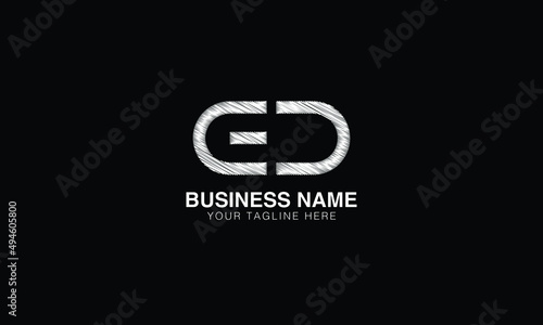 ED D ed initial logo | initial based abstract modern minimal creative logo, vector template image. luxury logotype logo, real estate homie logo. typography logo. initials logo.
