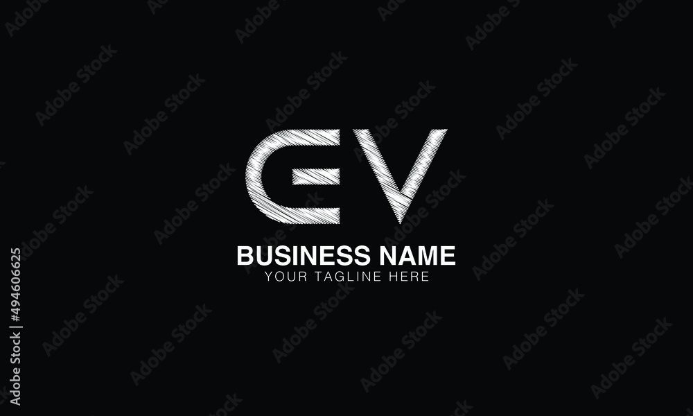 EV V ev initial logo initial based abstract modern minimal creative