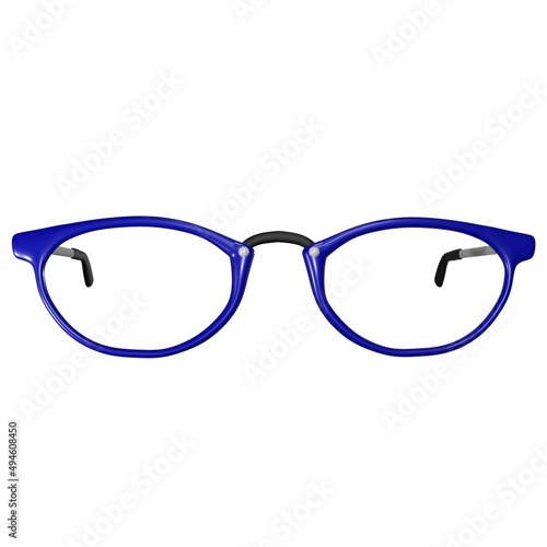 Wayfarer glasses with navy frames