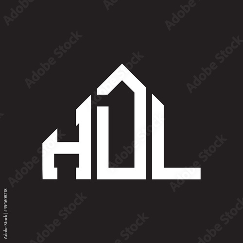 HDL letter logo design on Black background. HDL creative initials letter logo concept. HDL letter design. 