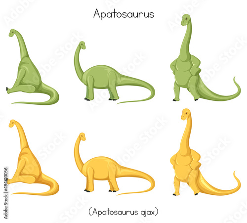 Apatosaurus in different posts