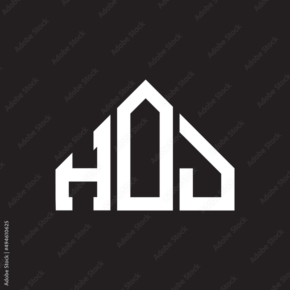 HOJ letter logo design on Black background. HOJ creative initials letter logo concept. HOJ letter design. HOJ letter logo design on Black background. HOJ creative initials letter logo concept. HOJ letter design.