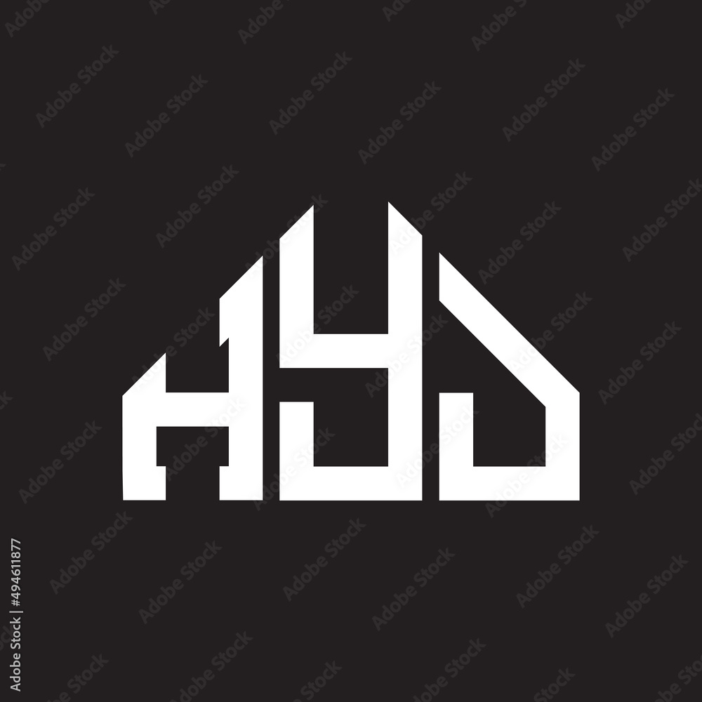 HYJ letter logo design on Black background. HYJ creative initials letter logo concept. HYJ letter design. HYJ letter logo design on Black background. HYJ creative initials letter logo concept. HYJ letter design.