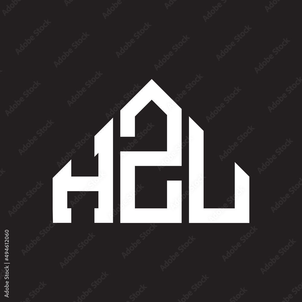 HZU letter logo design on Black background. HZU creative initials letter logo concept. HZU letter design. HZU letter logo design on Black background. HZU creative initials letter logo concept. HZU letter design.