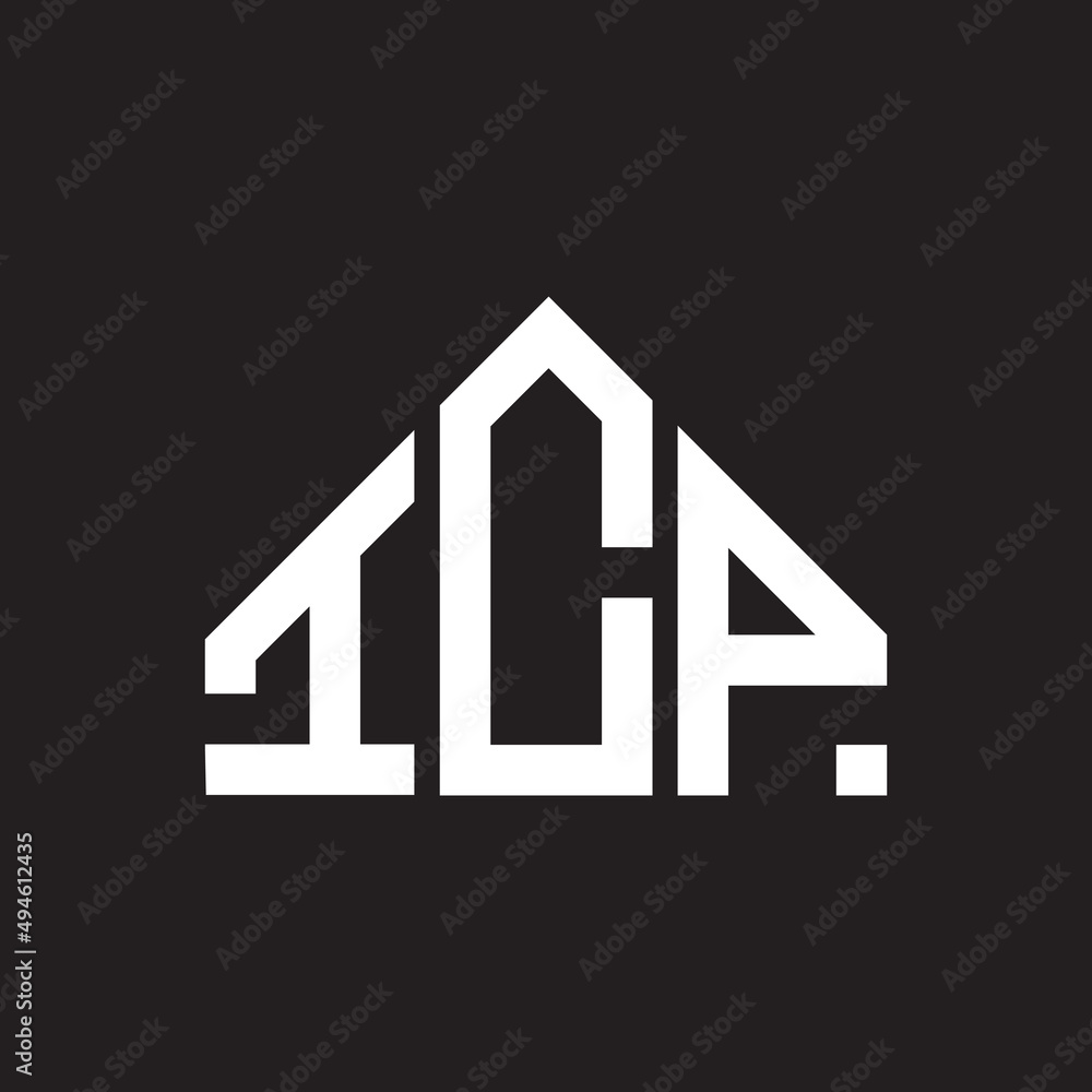ICP letter logo design on Black background. ICP creative initials letter logo concept. ICP letter design. ICP letter logo design on Black background. ICP creative initials letter logo concept. ICP letter design.