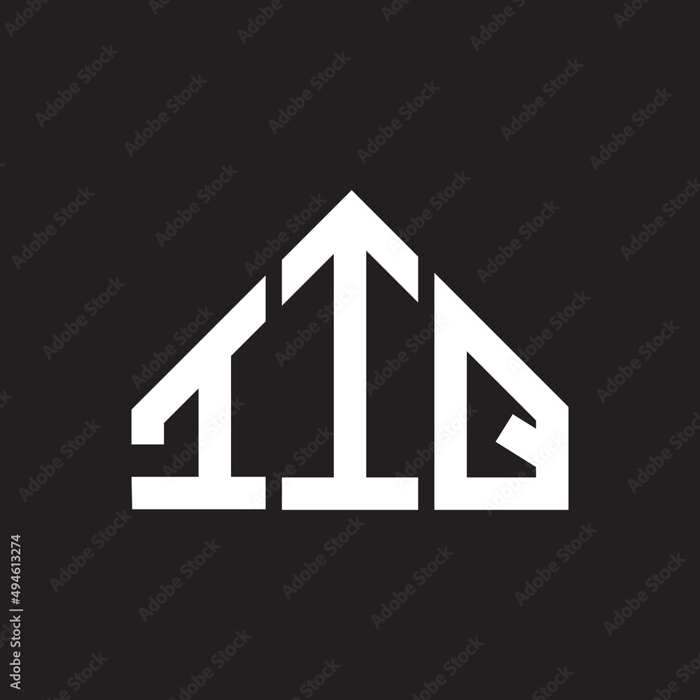 IIQ letter logo design on Black background. IIQ creative initials letter logo concept. IIQ letter design. IIQ letter logo design on Black background. IIQ creative initials letter logo concept. IIQ letter design.