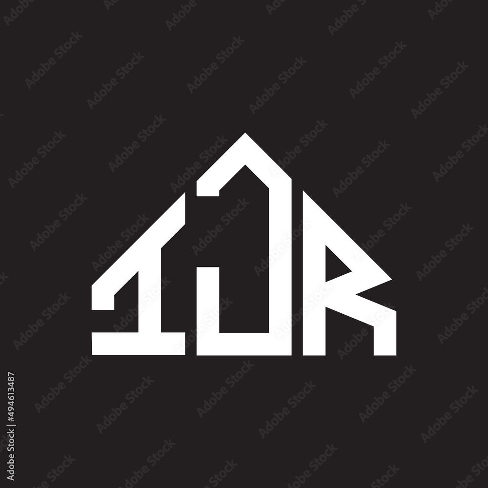 IJR letter logo design on Black background. IJR creative initials letter logo concept. IJR letter design. 